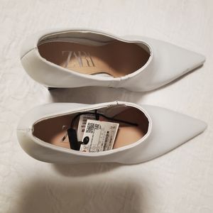 Zara Heels white Shoes